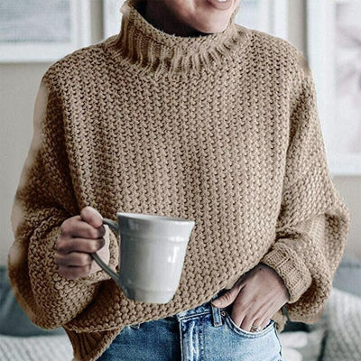 Eda | Exklusiver Strickpullover mit stilvollem Rollkragen-Mina Muller